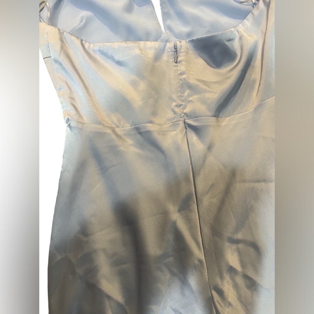 ASTR Marissa Satin Halter -Size Medium - blue - Picture 7 of 7